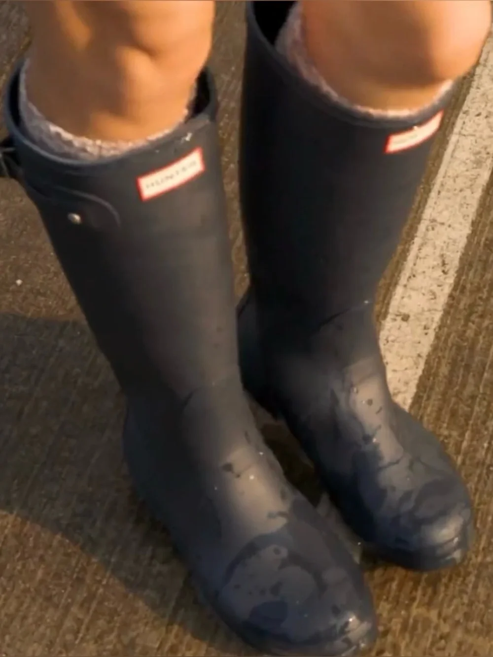 NWT HUNTER Original Tall Rain Boot- Navy/Size 10